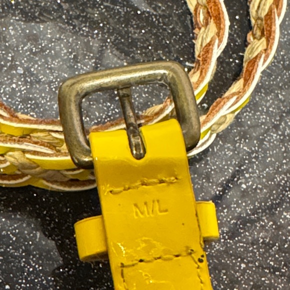 J. Crew Yellow and Tan Braided Belt - Picture 5 of 8